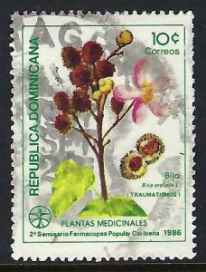 Dominican Republic 988 VFU MEDICINAL PLANTS Q476-10