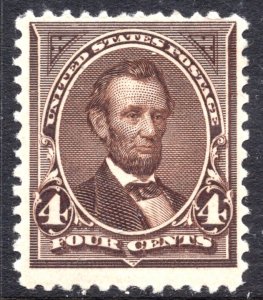 [ab] US #254 Mint-NH...