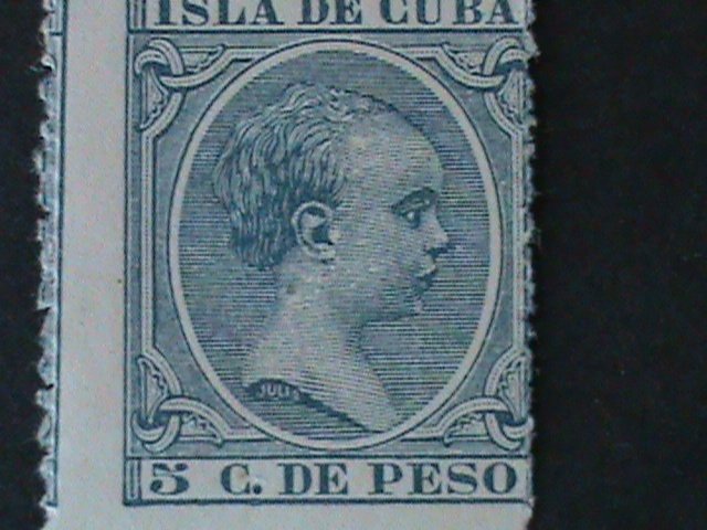​CUBA--SC#144 ERROR? KING ALFONSO-MISS PLACE PERF-:MNH VF-LAST ONE 134 YEARS