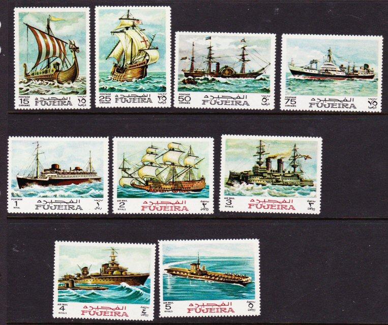 Fujeira MNH set - ships/boats