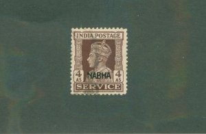 INDIA NABHA STATE 047 USED CV $5.25 BIN $2.40