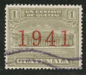 Guatemala  Scott RA16 used  postal tax stamp
