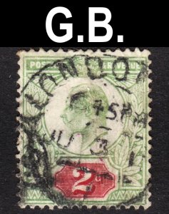 Great Britain Scott 130b light green shade F to VF used. Lot #D. FREE...