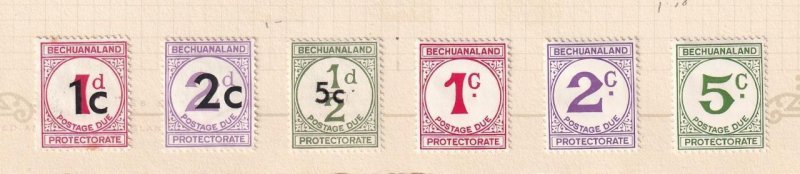 BECHUANALAND PROTECTORATE COLLECTION ON PAGES MINT AND LIGHT USED CAT VALUE $310