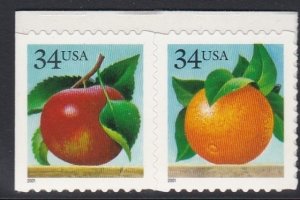 3492a Apple & Orange Pair MNH
