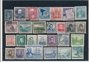 D396730 Chile Nice selection of VFU Used stamps