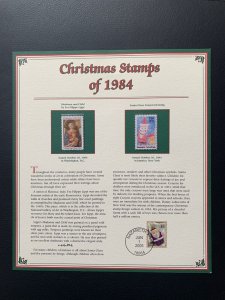 Christmas Stamps of the United States 1984 Collector Panel PCS Uncanceled