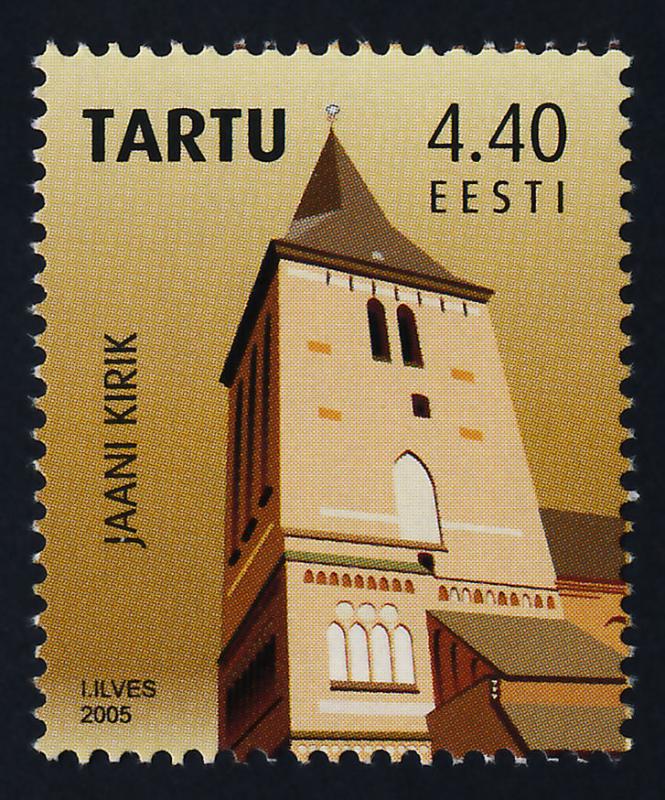 Estonia 517 MNH Restoration of St John's Cathedral, Architecture