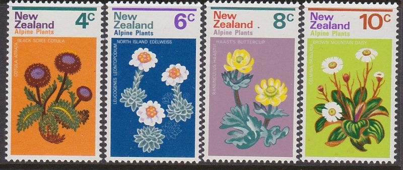 500-03 1972 Alpine Plants MNH