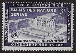 United Nations #27 MNH; 3c United Nations Day (1954)