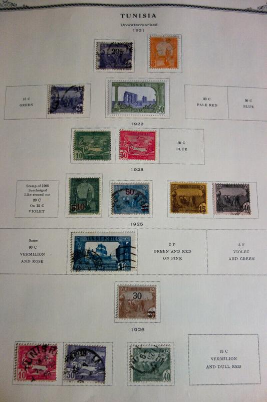 Tunisia Mint & Used Stamp Collection on Specialty Pages