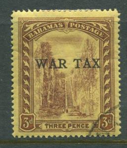 Bahamas -Scott MR3 - Queens Staircase War Tax -1918 - FU - Single 3p Stamp