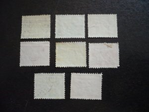 Stamps-Netherlands-Scott#243a-243g,j,k,m,n - Used Part Set of 8 Stamps