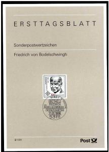 Germany 1996 Scott 1916 - ETB 2/1996 - F.  von Bodelschwingh