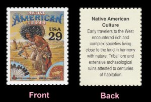 US 2869e Legends of the West Native American Culture 29c single MNH 1994