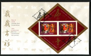 1708a Canada  45c Lunar New Year SS official FDC