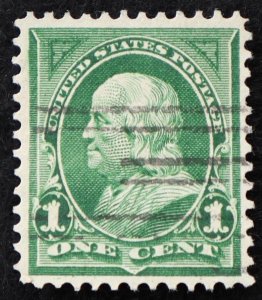 U.S. Used Stamp Scott #279 1c Franklin, Superb. Vivid Color, A Gem!