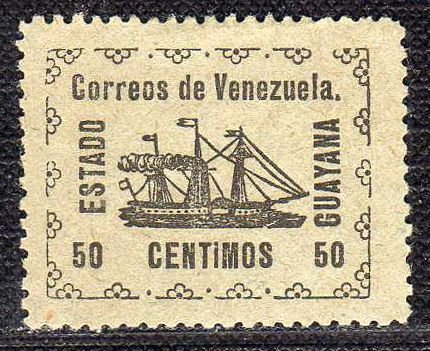 1903 - Venezuela - Guyana - Scott 04 - 50 c. - MLH