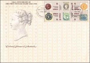 Australia 1180 Stamps on Stamps U/A FDC