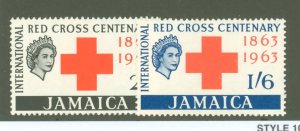 Jamaica #203-4  Single (Complete Set)