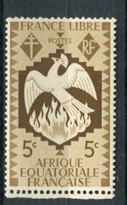 FRENCH COLONIES; EQUATORIAL Africa 1941 Phoenix MINT MNH unmounted 5c.