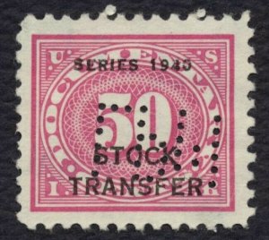 #RD52 50c Stock Transfer, Used [5] **ANY 4=FREE SHIPPING**