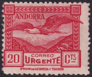 Andorra Spanish 1929 Sc E3 express MNG(*) perf 14