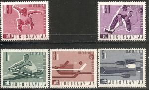 Yugoslavia   798-802 MNH 1966 Balkan Games CV $4.25