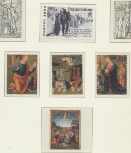 VATICAN - Scott 1117 & 1124-1127 - MNH  - 1999