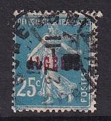 Algeria  #13  used  1924  overprint 25c blue