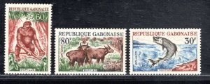 GABON SC# 172-74 FVF/MOG