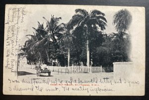 1910 St Thomas Danish Virgin Islands RPPC Postcard Cover To Omaha NB USA