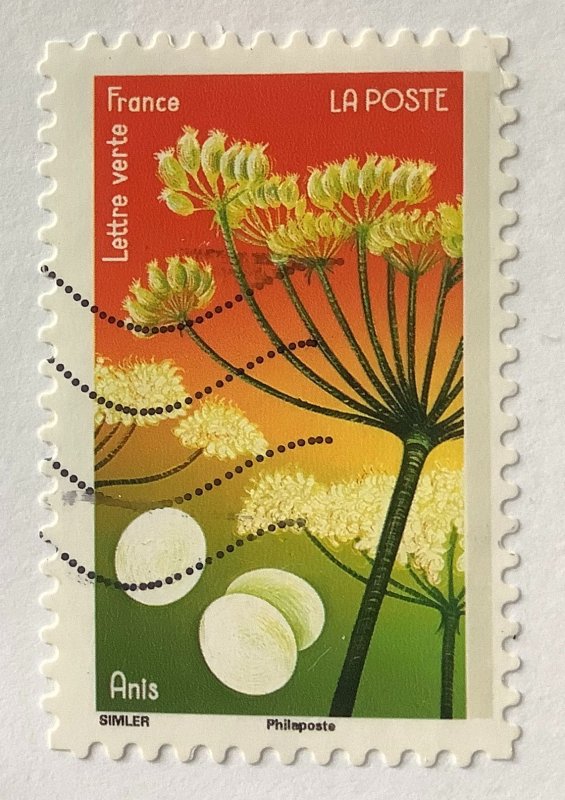 France 2022 Scott 6218 used - Anise Flower and Anise Candies