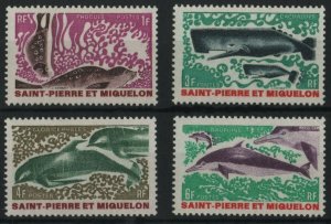 1969 St Pierre and Miquelon 443-446 Sea fauna 24,00 €