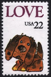 SC#2202 22¢ Love Issue Single (1986) MNH