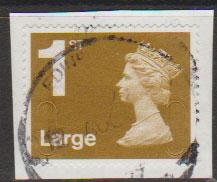 GB QE II Machin SG U2955 - 1st Large Gold  - No Year -  Source B  