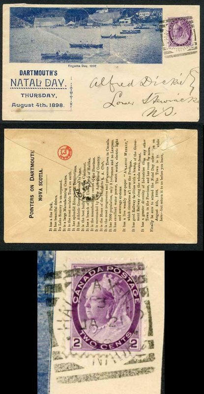 Canada SG153 2c dull purple on illustrated advertising envelope 