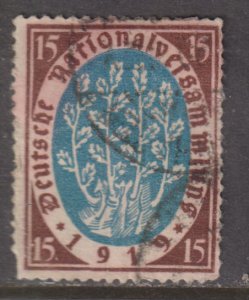 Germany 106 National Assembly Issue 15pf 1919