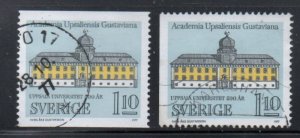 Sweden Sc 1208-1209 1977 Uppsala University Anniversary stamp set used