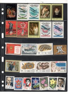 RUSSIA COLLECTION ON STOCK SHEET MINT/USED