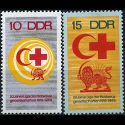 DDR 1969 - Scott# 1099-100 Red Cross Set of 2 NH