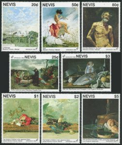 Nevis 718-725,726-727,MNH.Michel 669-676,Bl.46-47. Spanish Art.Fortuny,Ortiz,
