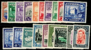 CYPRUS SG151-163, COMPLETE SET, M MINT. Cat £250.