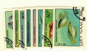 Vietnam DR #1106-13  used Ornamental Fish