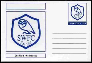 CHARTONIA, Fantasy - Sheffield Wednesday - Postal Stationery Card...