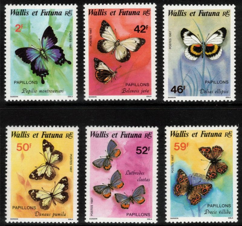 WALLIS & FUTUNA 1987 Butterflies; Scott 347-52; MNH
