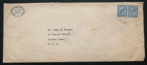 1919 Constantinople British Post Office Missionary Cover to Boston Ma USA