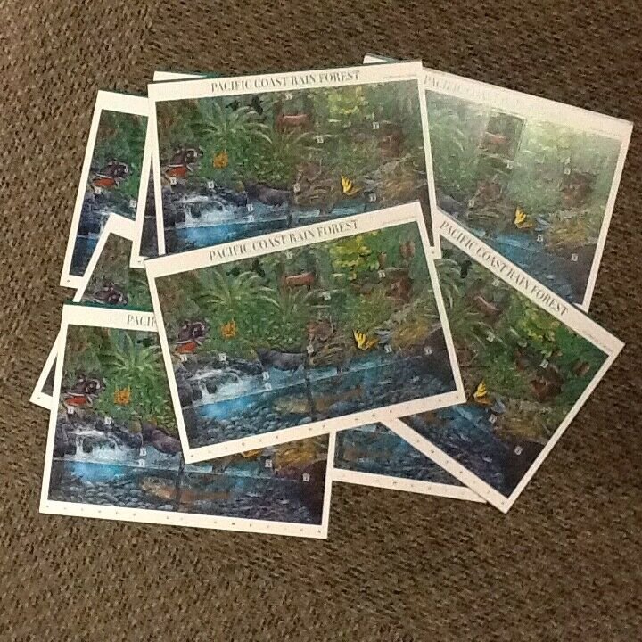 3378 Pacific Coast Rain Forest Lot of 10 sheets MNH 33 cent FV  $33