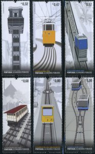 Portugal 2010, Transport, elevators 6v, MNH