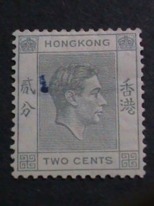 ​HONG KONG-1938 SC# 155-124 YEARS OLD-KING GEORGE VI-MINT VERY LIGHT HING VF